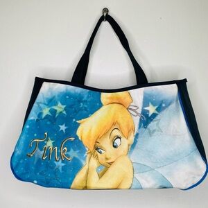 Disney Tinker bell Y2K shoulder Nylon Large Bag Travel Carry all Disneyparks